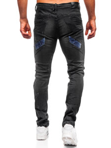 Черен мъжки дънков панталон slim fit Bolf MP0025N