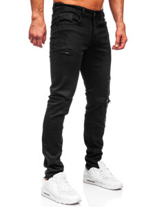 Черен мъжки дънков панталон slim fit Bolf MP0087N