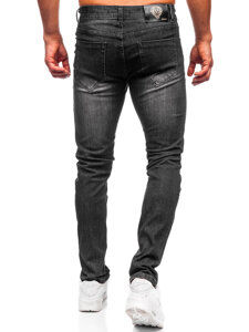 Черен мъжки дънков панталон slim fit Bolf MP0141N