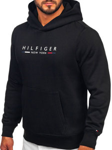 Черен мъжки суитчър с качулка и принт Tommy Hilfiger MW0MW29301