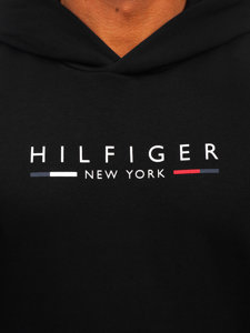 Черен мъжки суитчър с качулка и принт Tommy Hilfiger MW0MW29301