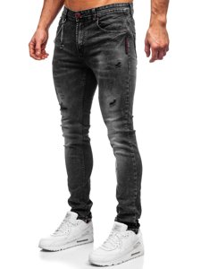 Черни мъжки дънки slim fit Bolf 60027W0