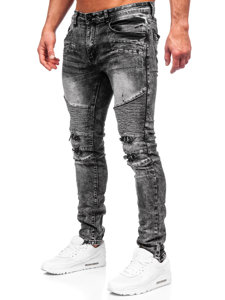 Черни мъжки дънки slim fit Bolf E7820