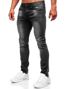 Черни мъжки дънки slim fit Bolf MP0066N