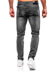 Черни мъжки дънкови къси панталони slim fit Bolf MP0174GS