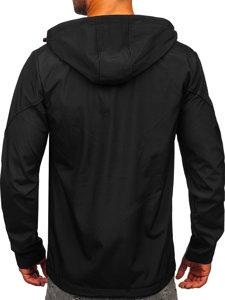 Черно мъжко преходно яке softshell Bolf HSS037