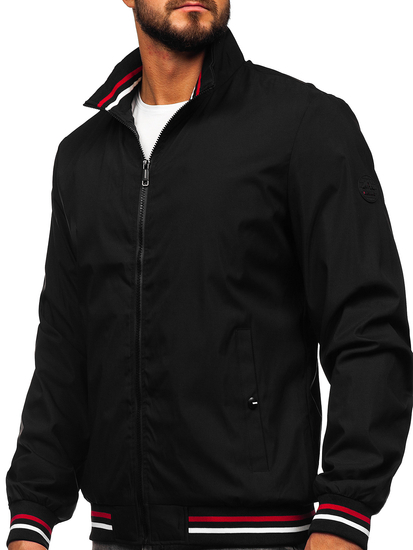 Черно мъжко преходно яке Bolf 7342