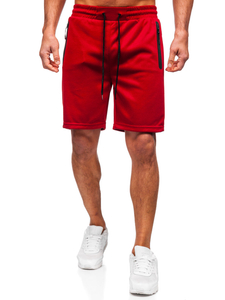 Бордо мъжки анцуг шорти Bolf 17K533