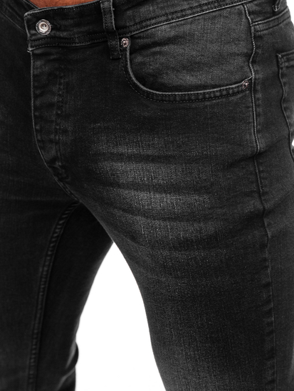 Черни мъжки дънки skinny fit Bolf R919-1