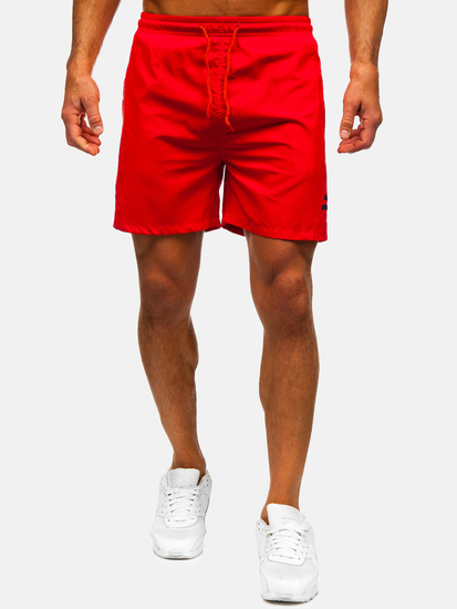 Червени мъжки бански шорти Bolf QD29