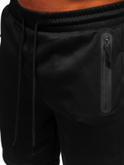 Черен мъжки спортен панталон Bolf 17K533