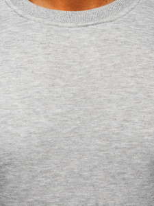 Мъжки суитшърт без качулка сив Bolf 2001