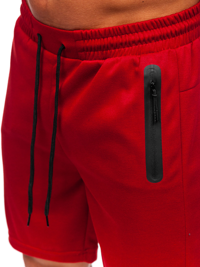 Бордо мъжки анцуг шорти Bolf 17K533