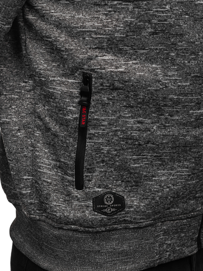 Сива изолирана мъжка качулка Bolf TC1307