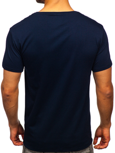 Червена мъжка тениска с принт Bolf Y70012