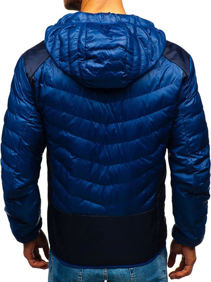 Мъжко преходно яке спортно тъмносиньо Bolf 1901