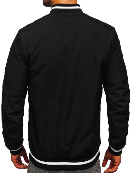 Черно мъжко бомбър яке Bolf 84M3034