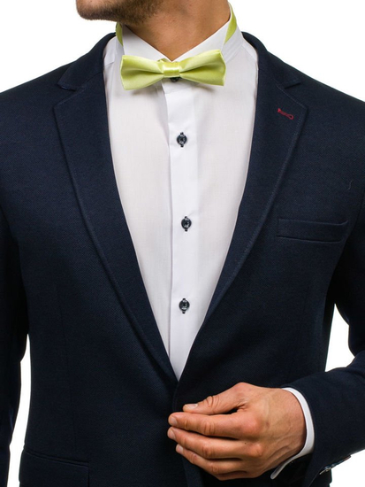 Елегантна мъжка папионка светлозелена Bolf M001