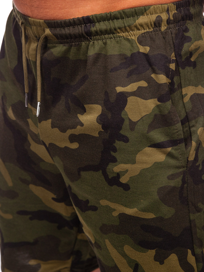 Kаки къси мъжки спортни камуфлажни панталони Bolf 8K283