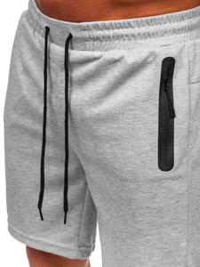 Сиви мъжки къси панталони Bolf 17K533