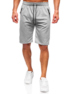 Сиви мъжки спортни къси панталони Bolf JX806