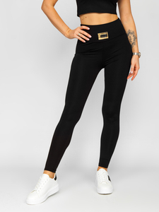 Черен спортен дамски анцуг от две части Bolf 022A1