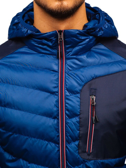 Мъжко преходно яке спортно тъмносиньо Bolf 1901