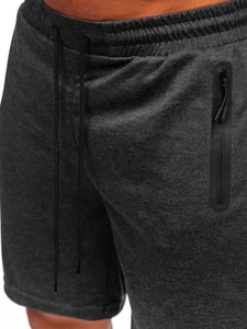 Графитен мъжки анцуг шорти Bolf 17K533