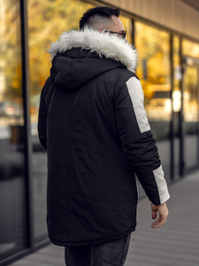 Черна мъжка парка Bolf JP5832A