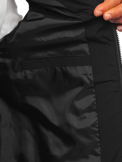 Черен ватиран мъжки елек Bolf 31M5062