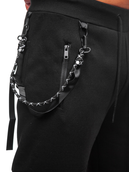 Черен мъжки спортен панталон Bolf JX6287