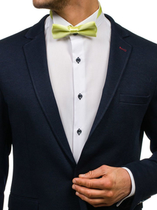 Елегантна мъжка папионка светлозелена Bolf M001