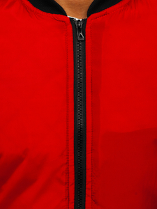 Мъжко преходно яке типа бомбър червено Bolf AK95